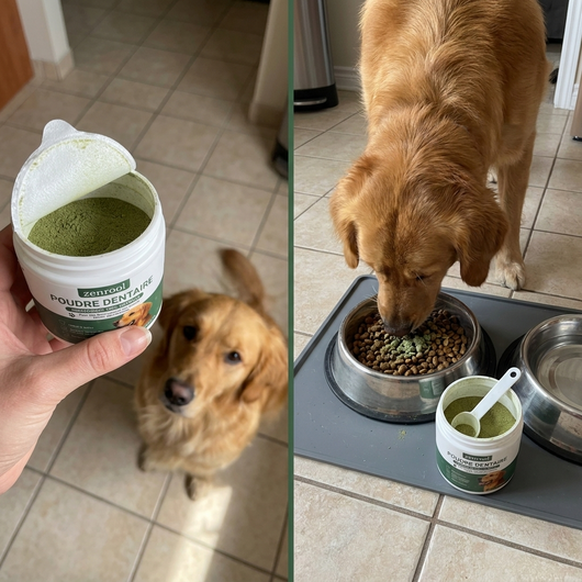 Poudre dentaire pour chien